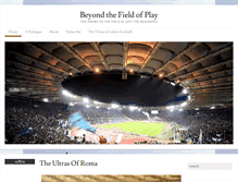 Tablet Screenshot of beyondthefieldofplay.com